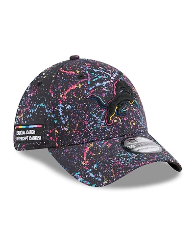 New Era Men's Black Detroit Lions 2025 Nfl Crucial Catch 39THIRTY Flex Hat