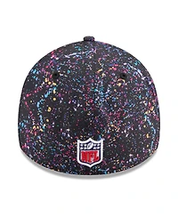 New Era Men's Black Atlanta Falcons 2025 Nfl Crucial Catch 39THIRTY Flex Hat