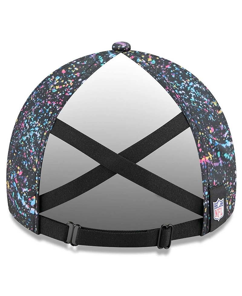 New Era Women's Black Tampa Bay Buccaneers 2025 Nfl Crucial Catch Pony Tail Adjustable Hat