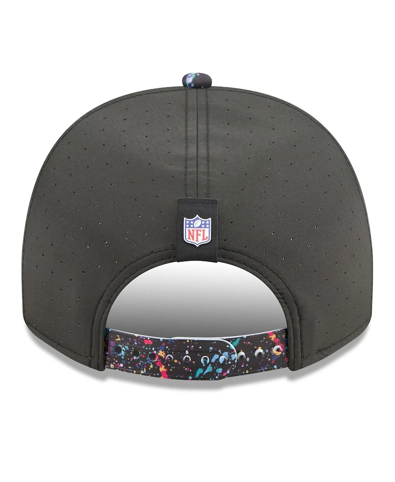 New Era Men's Black Miami Dolphins 2025 Nfl Crucial Catch A-Frame 9FIFTY Snapback Hat