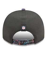 New Era Men's Black Los Angeles Chargers 2025 Nfl Crucial Catch A-Frame 9FIFTY Snapback Hat