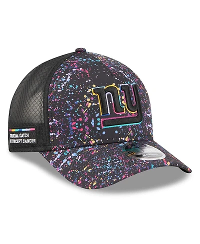 New Era Big Boys and Girls Black New York Giants 2025 Nfl Crucial Catch 9FORTY Adjustable Hat