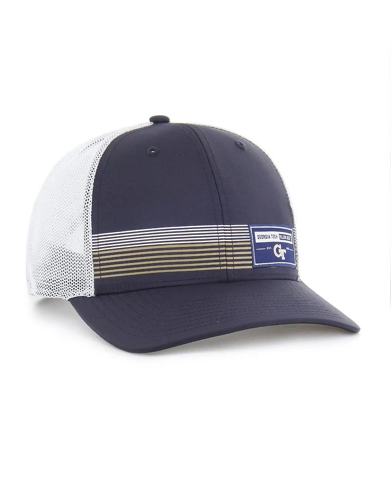 '47 Brand Men's Navy Georgia Tech Yellow Jackets Rangefinder Brrr Trucker Adjustable Hat