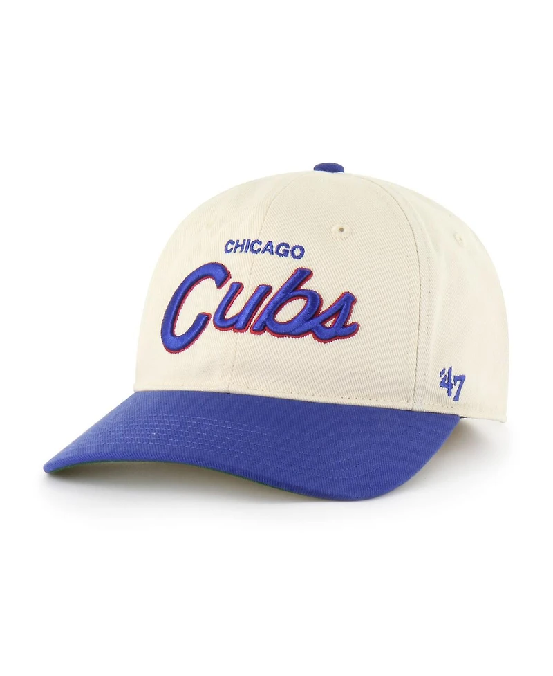 '47 Brand Men's Natural Chicago Cubs Crosstown Franchise Fitted Hat