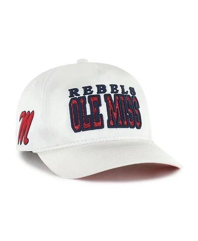 '47 Brand Women's White Ole Miss Rebels Outspoken Hitch Adjustable Hat
