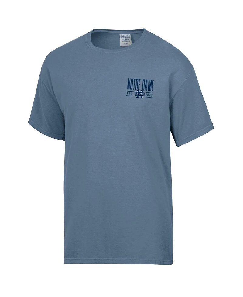 Comfortwash Men's Blue Notre Dame Fighting Irish Big Name T-Shirt