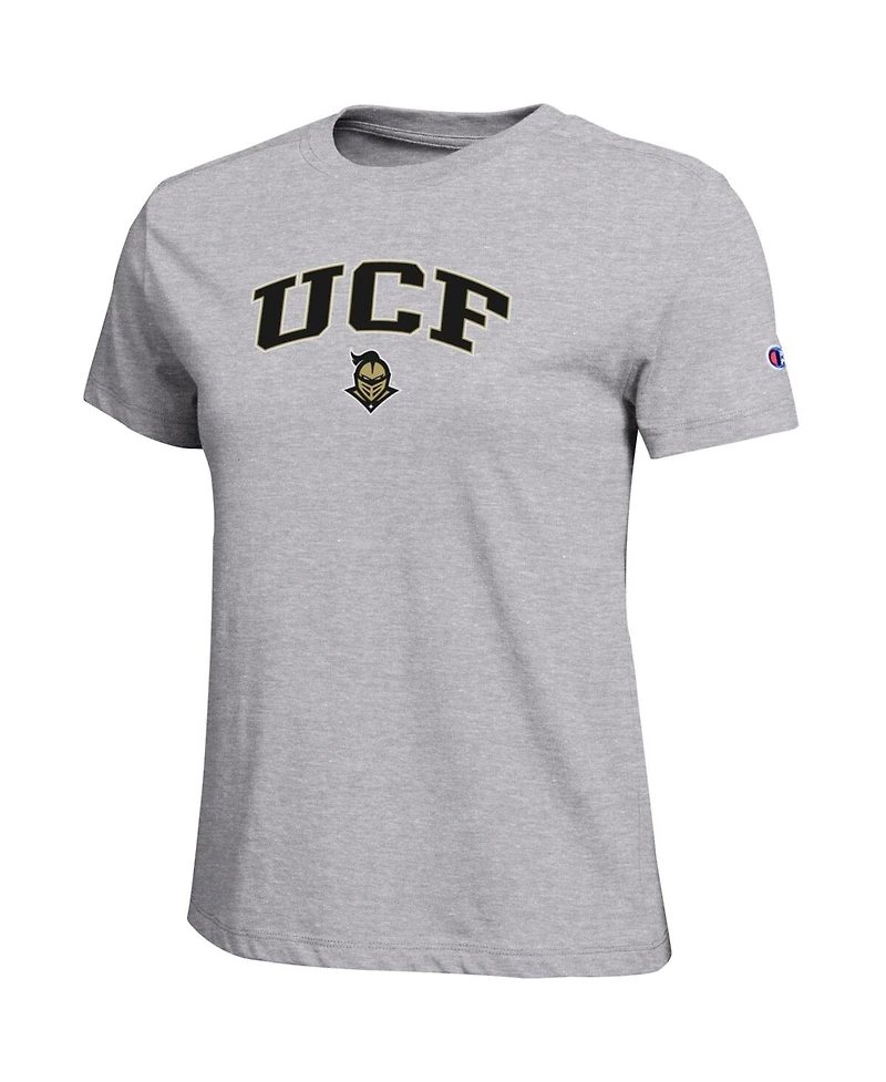 Champion Women's Gray Ucf Knights Arched Over Logo T-Shirt