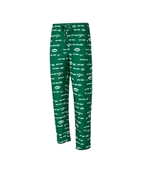 Concepts Sport Men's Green New York Jets Retro Mosaic Allover Print Knit Pants