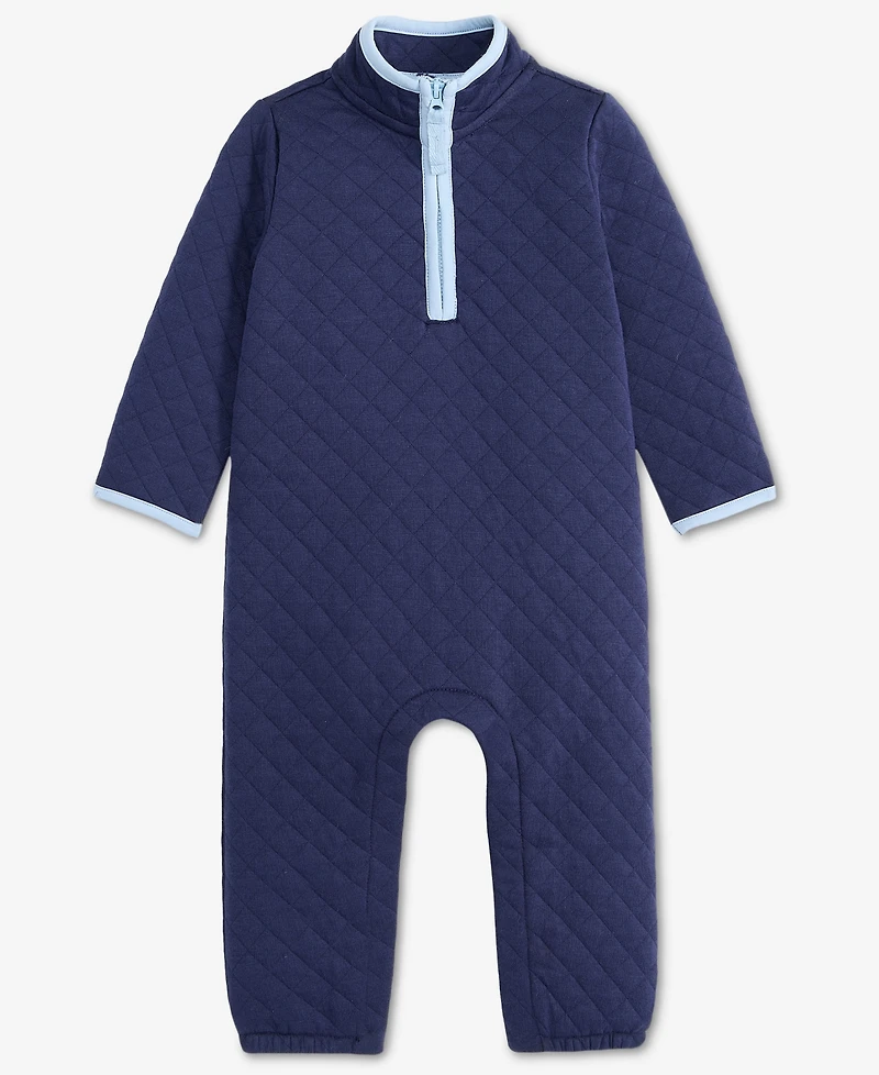 First Impressions Baby Boys Quilted Double-Knit Coverall, Macy's Exclusive