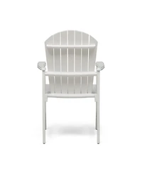 Streamdale Furniture Acacia Wood Adirondack Dining Chairs (Set of 2), White