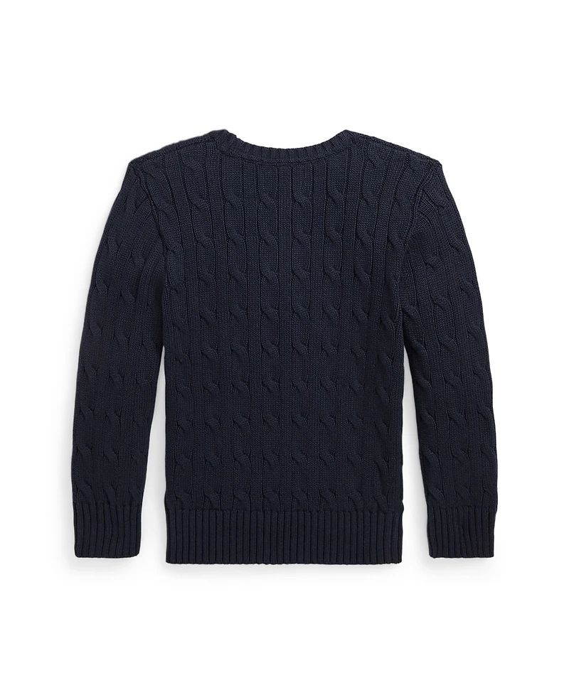 Polo Ralph Lauren Toddler and Little Boys Cable-Knit Cotton Sweater