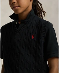 Polo Ralph Lauren Big Boys Cable- Knit Sweater Vest
