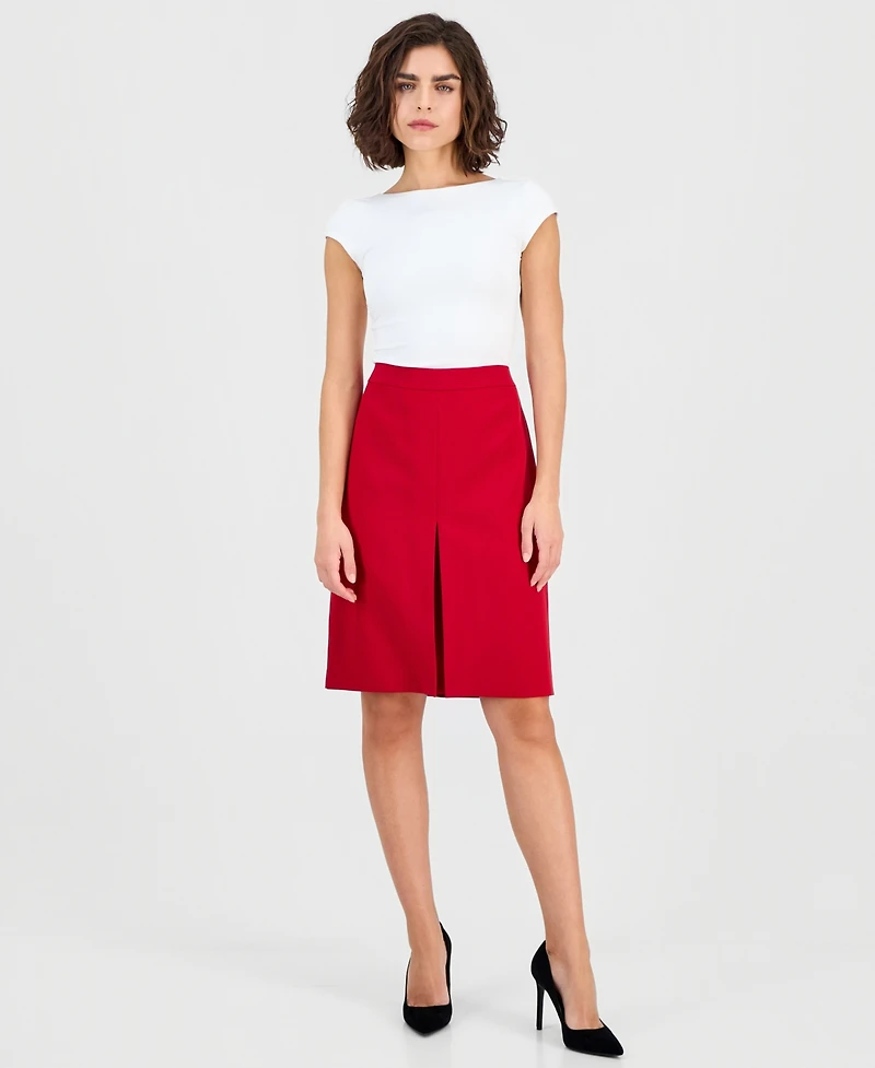 Kasper Women's Box-Pleat Pencil Skirt, Regular & Petite