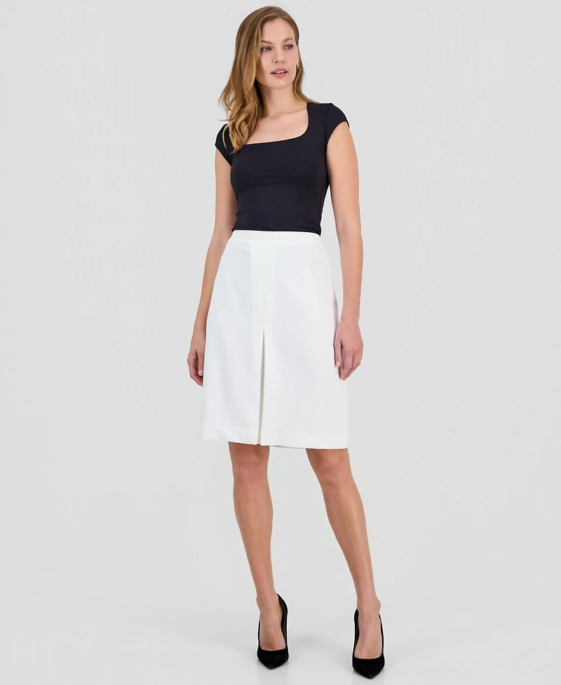 Kasper Women's Box-Pleat Pencil Skirt, Regular & Petite