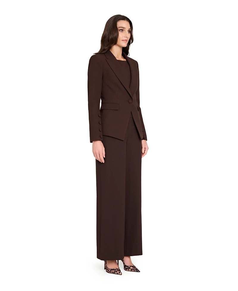 Tahari Asl Women's Mid-Rise Wide Leg Pants