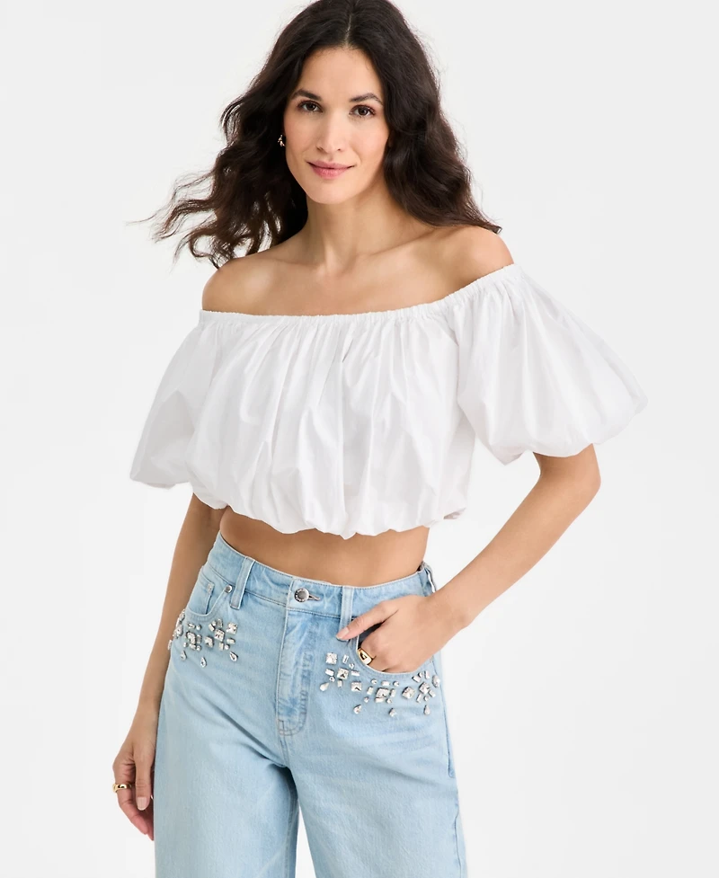 On 34th Women's Off Shoulder Bubble Top, Macy's Exclusive