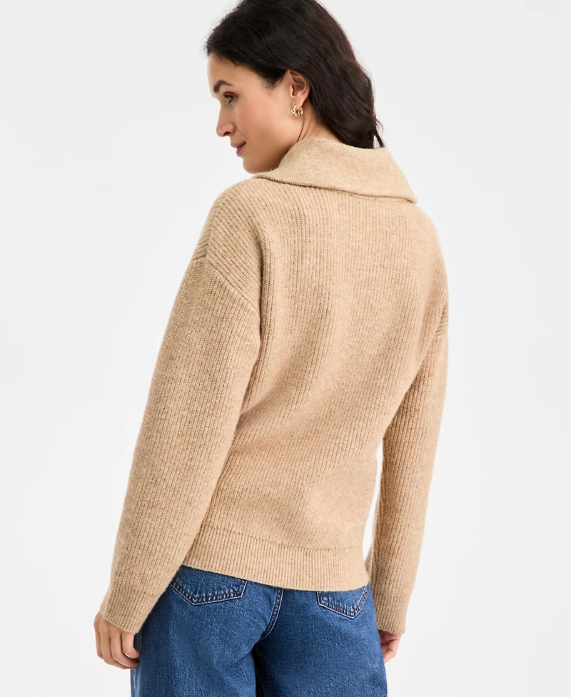 On 34th Women's Collared Button Pullover Sweater, Macy's Exclusive