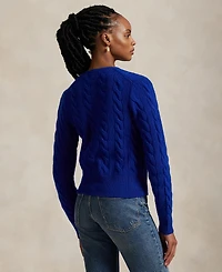 Polo Ralph Lauren Women's Cable-Knit Wool-Cashmere Cardigan Sweater