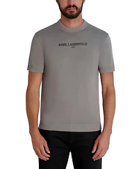 Karl Lagerfeld Paris Men's Short Sleeve Sweater T-Shirt