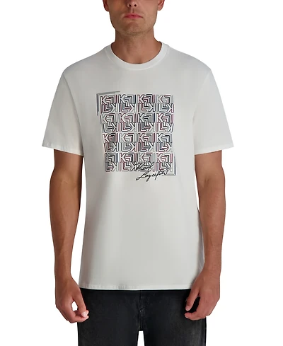 Karl Lagerfeld Paris Men's Kl Squared Print T-Shirt