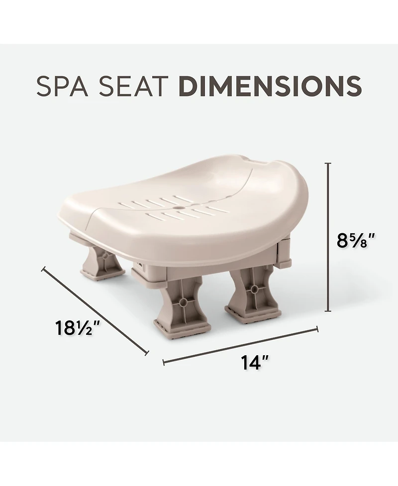 Intex PureSpa Slip Resisting Inflatable Removable Hot Tub Seat Spa Accessory