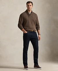 Polo Ralph Lauren Men's Big & Tall Luxury Jersey Shawl-Collar Pullover Sweater