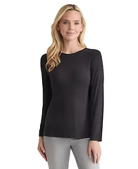 Jones New York Women's Long Sleeve Crewneck Top