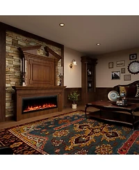 Wall-mounted Freestanding Electric Fireplace