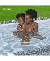 Bestway Steel Pro 12' x 6'7" x 26" Rectangle Above Ground Outdoor Swimming Pool