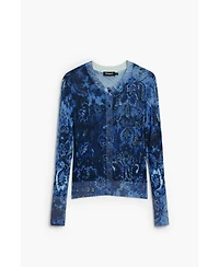 Desigual Women's Shiny button sweater