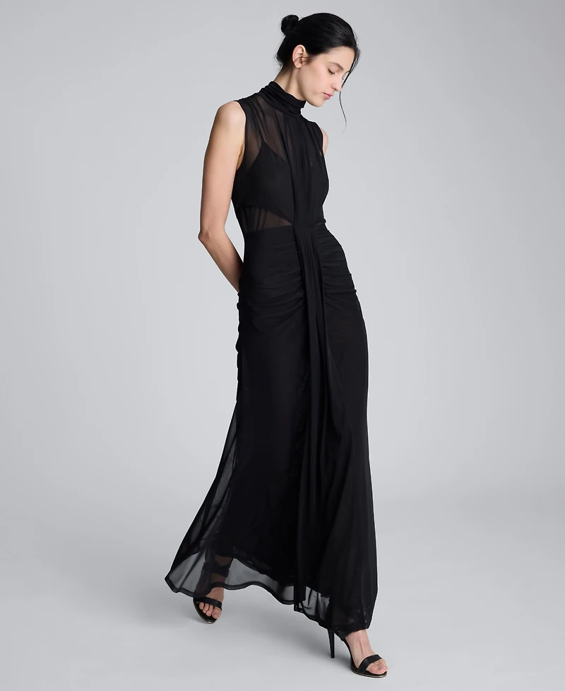 Kenneth Cole Women's Sleeveless Pleated Maxi Dress