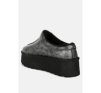 London Rag Lottys Faux Leather Platform Classic Slip-On Women