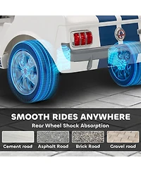 Qaba 12V Battery Powe Electric Vehicle, Licensed Kids Ride On Car,