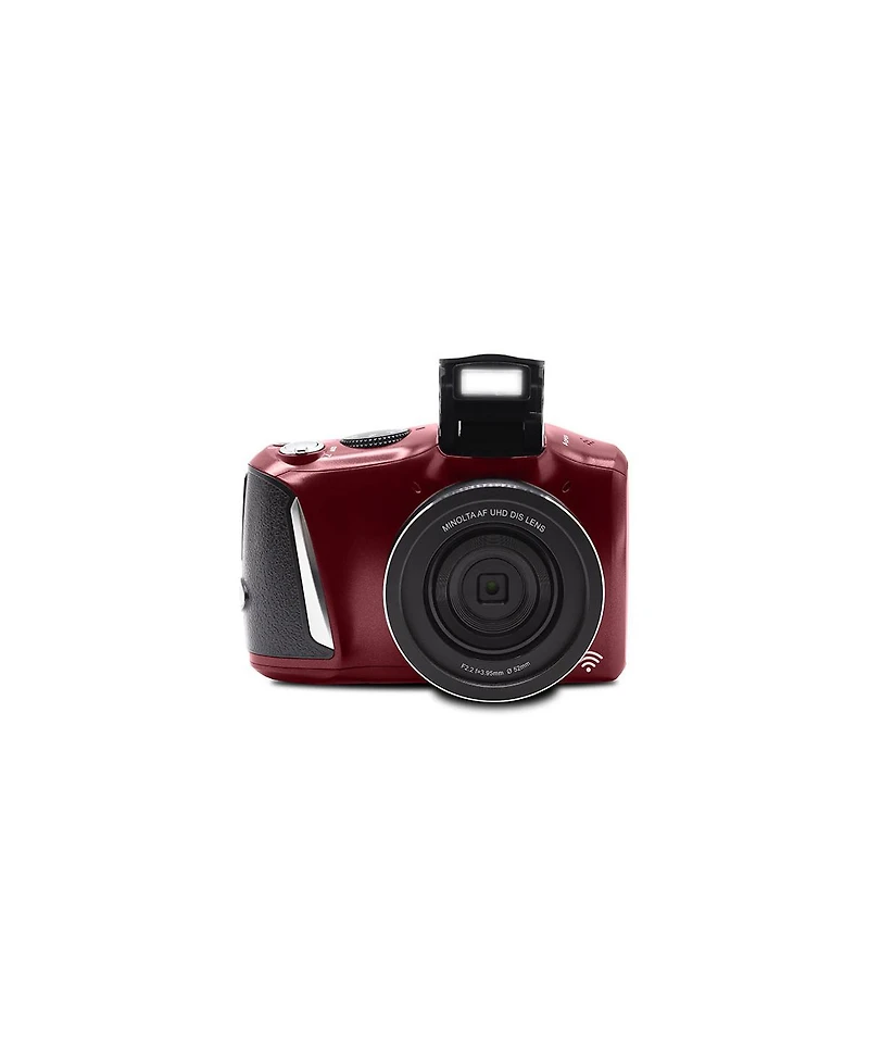 Minolta Minolta MND55 64 Mp Af 4K Ultra Hd Digital Camera with WiFi, Red