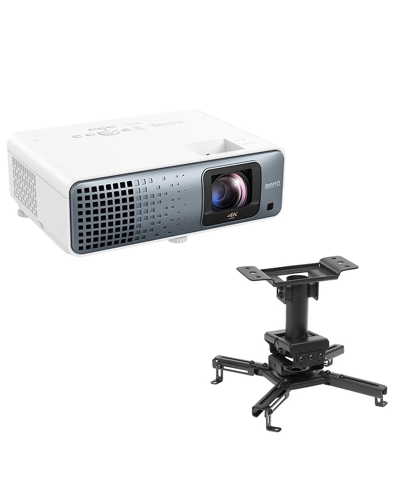 BenQ TK710STi 4K Ultra Hd Hdr Short-Throw Laser Dlp Home Theater Gaming Projector, Bundle with H&A Ceiling Mount
