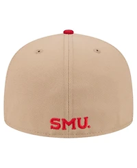 New Era Men's Khaki Smu Mustangs Two-Tone 59FIFTY Fitted Hat