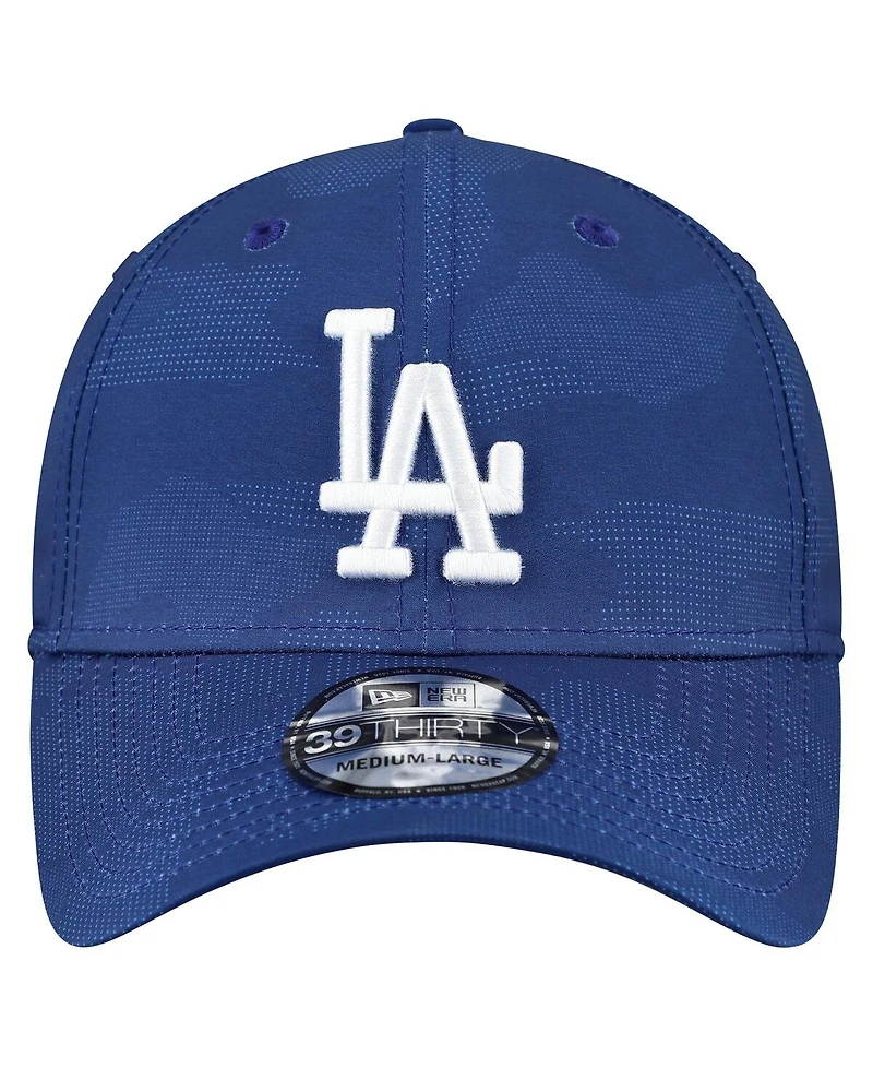 New Era Men's Royal Los Angeles Dodgers Tonal Camo 39THIRTY Flex Hat