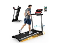 Redliro Folding Treadmill for Home with Incline, 350 lbs Capacity, Running Machine with Bluetooth Speaker
