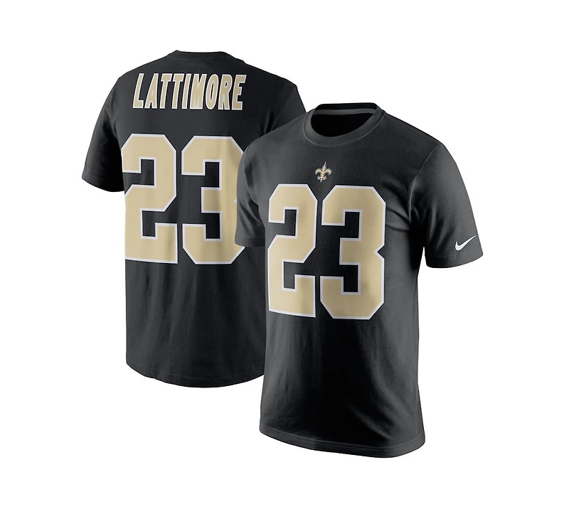 Nike Men's Marshon Lattimore Black New Orleans Saints Player Pride Name Number T-Shirt
