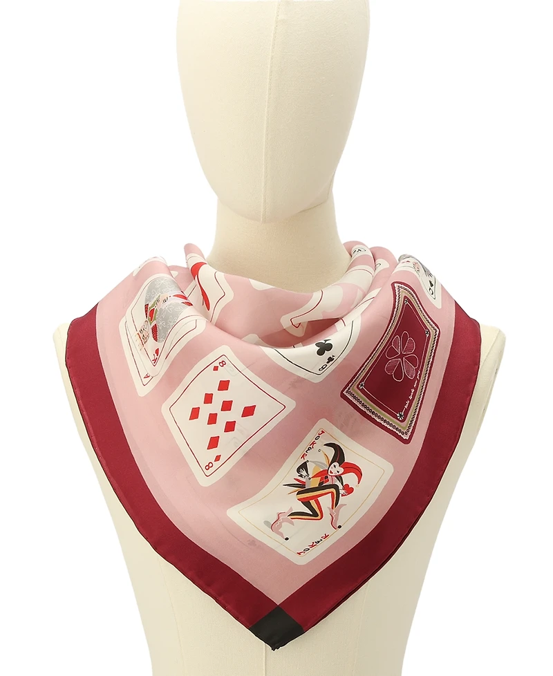 kate spade new york Playing Cards Silk Square Scarf