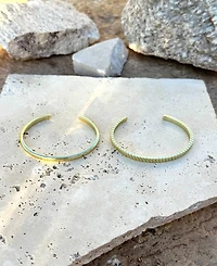 Adornia Gold Cuffs Bracelet Set