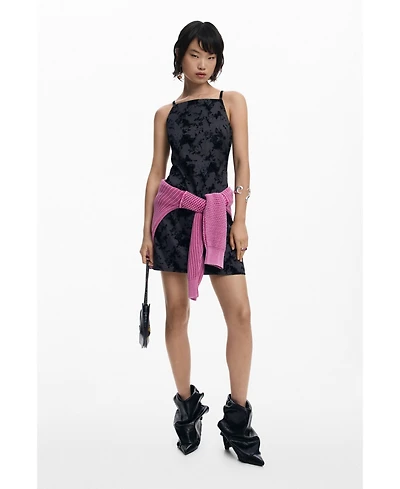 Desigual Women's Flocked short dress