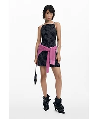 Desigual Women's Flocked short dress