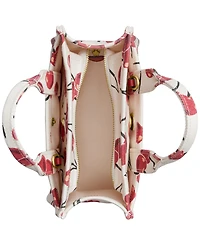 Coach Boxed Small Cherry Printed Canvas Cargo Tote Bag