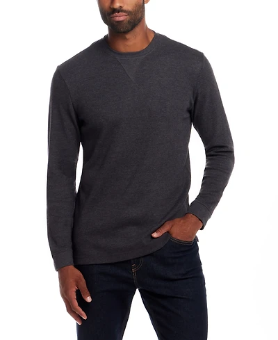 Weatherproof Vintage Men's Long Sleeve Waffle Crewneck T-Shirt