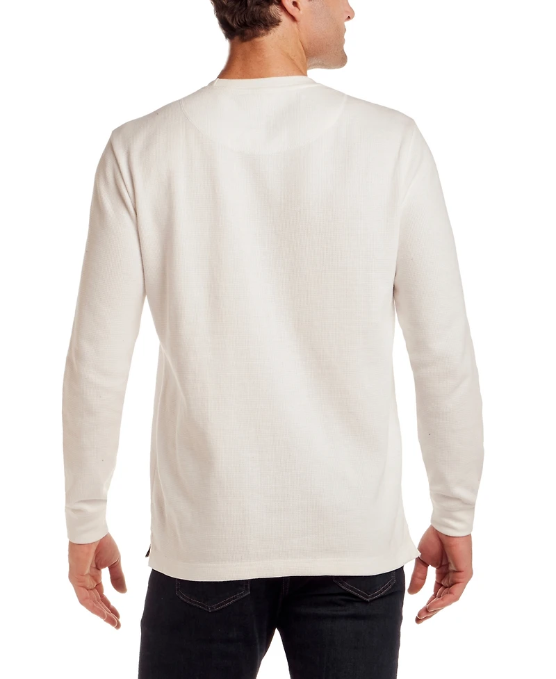 Weatherproof Vintage Men's Long Sleeve Waffle Crewneck T-Shirt