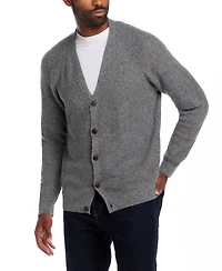 Weatherproof Vintage Men's Waffle Donegal Cardigan Sweater