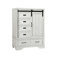 Westwood Design Foundry Traditional Wood Chifferobe in White Dove