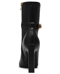 Steve Madden Women's Aroma-b Studded High-Heel Dress Booties