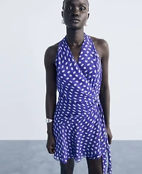 Mango Women's Dots Wrap Dress
